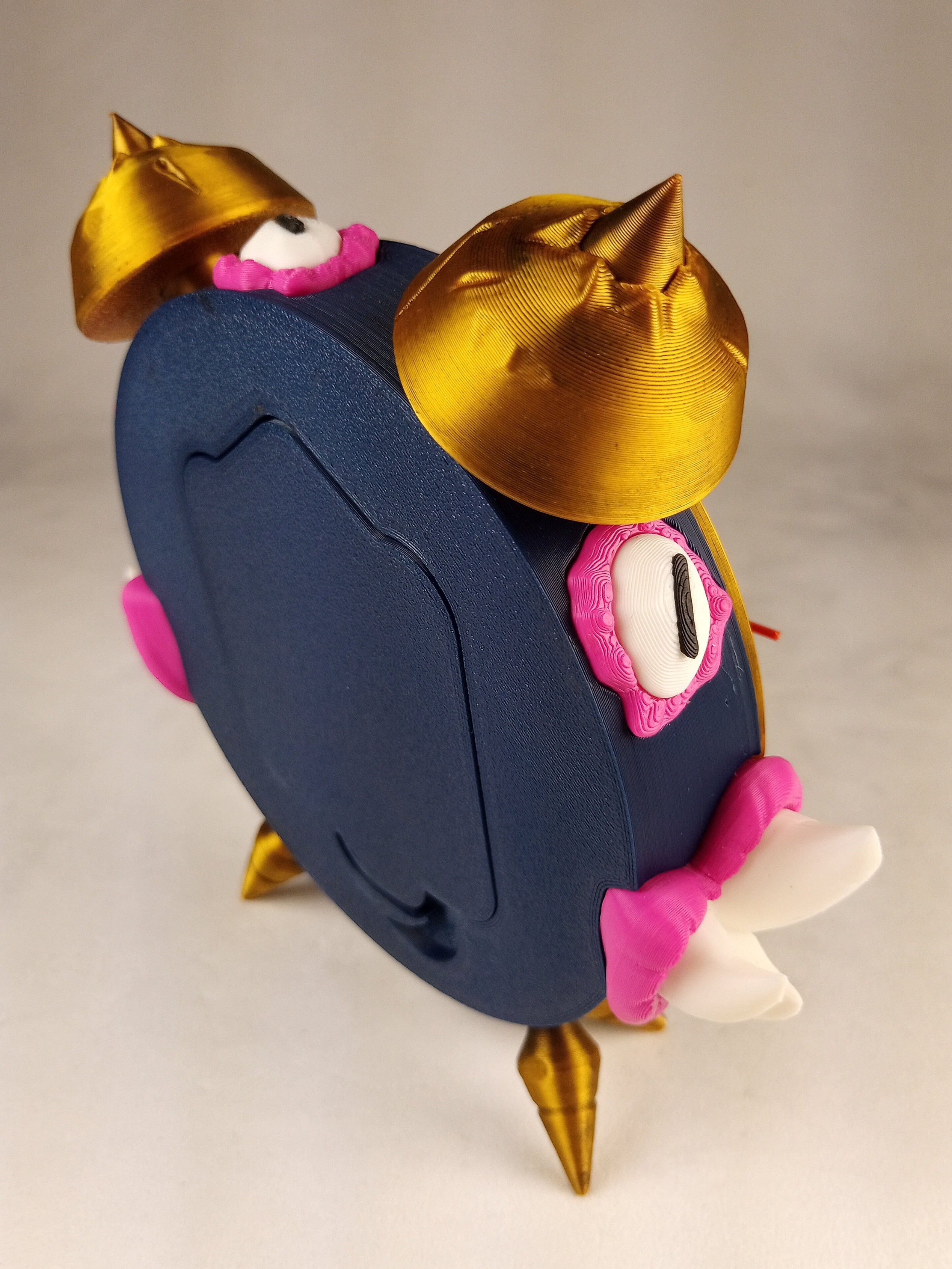 MimiClock mostruoso orologio da tavolo silente realizzato in stampa 3D a colori