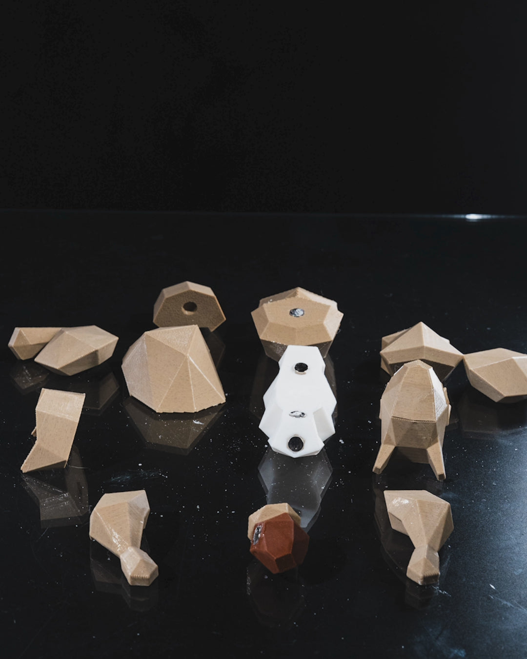 Low Poly Animals, Squirrel Scoiattolo, puzzle 3D magnetico da montare con magneti stampa 3D