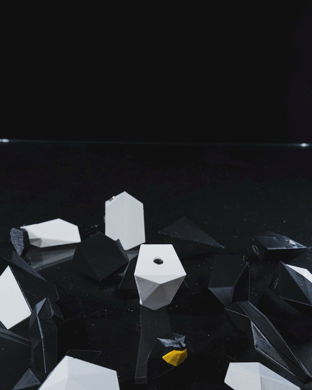 Low Poly Animals, Penguin Pinguino, puzzle 3D magnetico da montare stampa in 3D