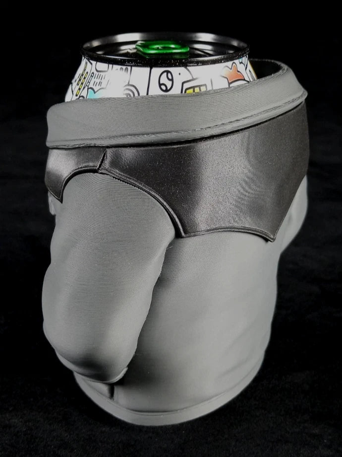 Giacca in Pelle Scamosciata Grigia Porta lattine realizzato con la stampa 3D