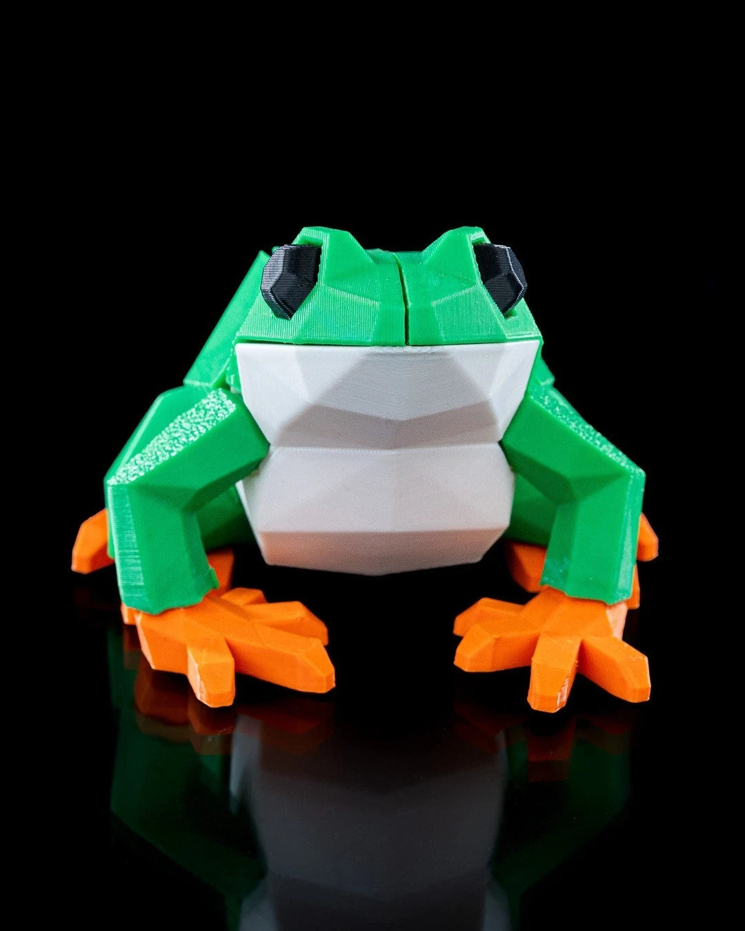 Low Poly Animals, Frog Rana, puzzle 3D magnetico da montare stampato in 3D