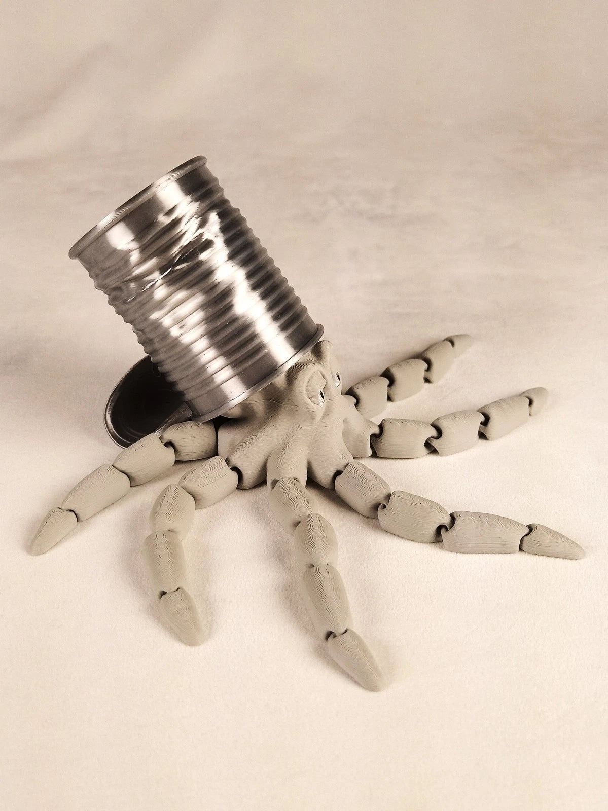 Gus, the Octopus polpo articolato Grigio Fidget toy diametro 18 cm stampa 3D