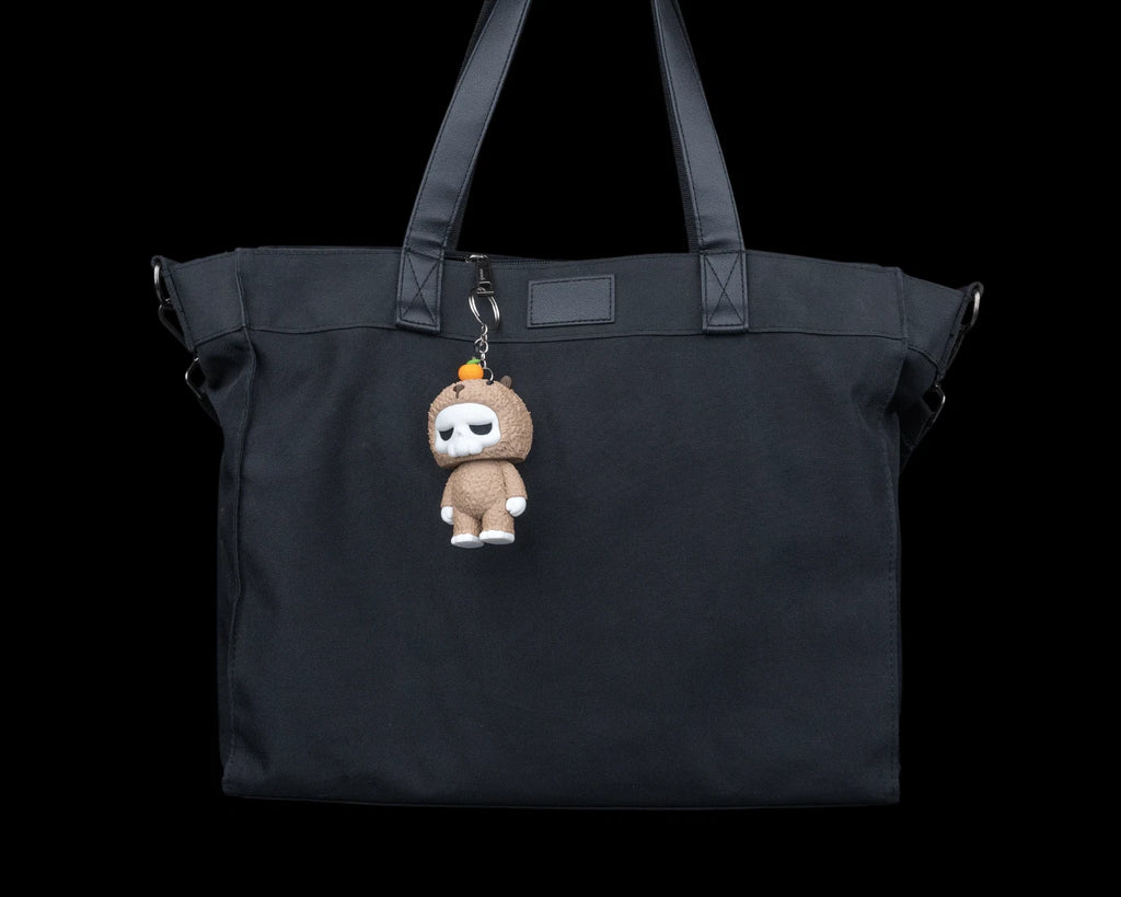 Skubbies "Poppy" portachiavi e personaggio da collezione Stampa 3D PLA a colori con catena e anello con moschettone a molla