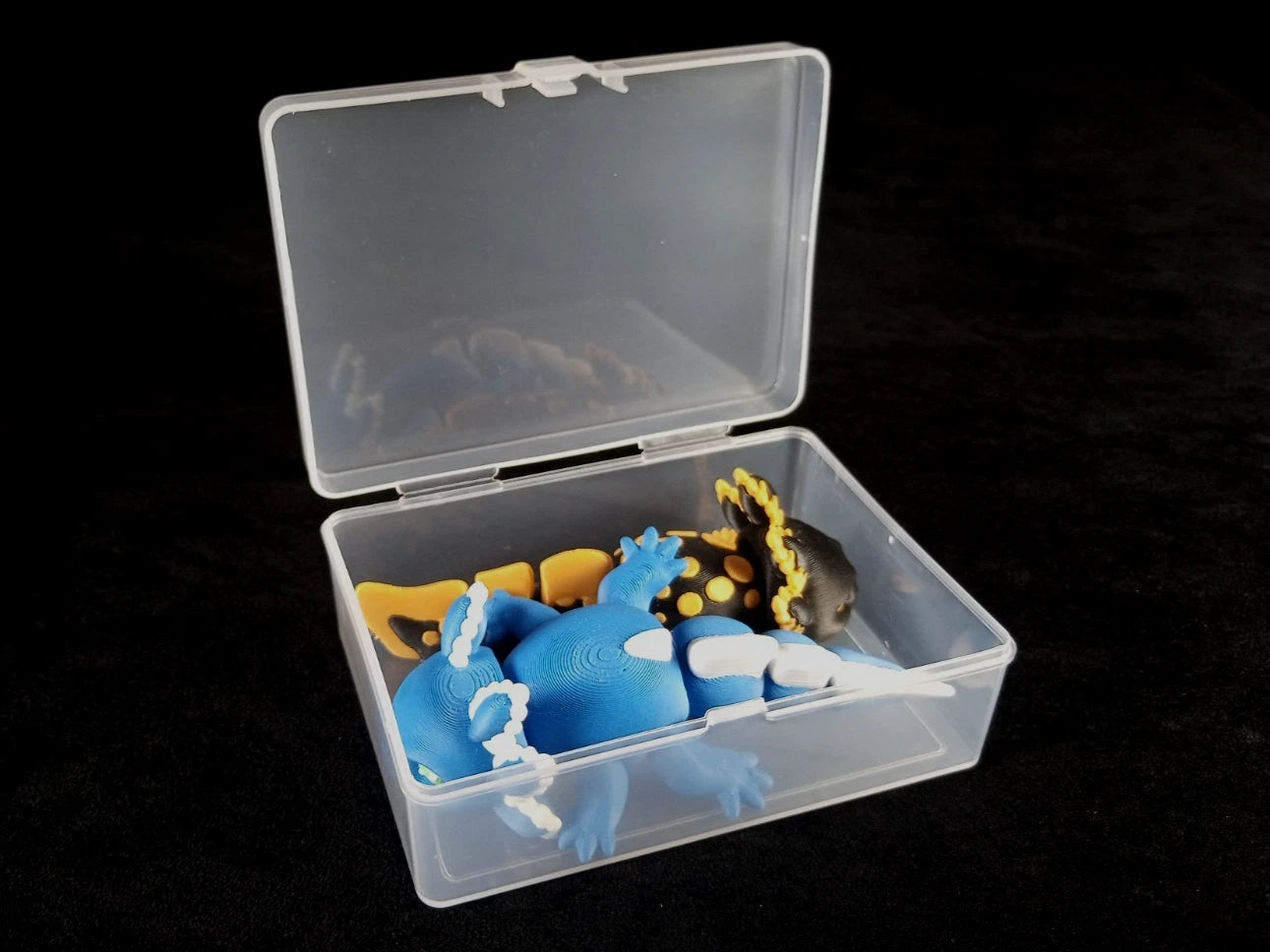 2 Axolotl gioco flessibile articolato Wiggly fidget toy realizzati in stampa 3D