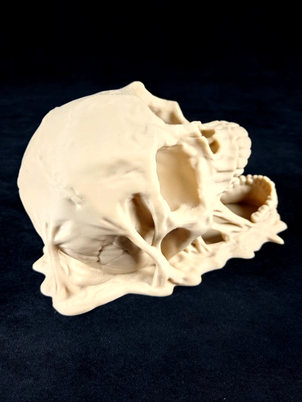 "Roll of Monsters" Doom Skull Dice Tower Torre lanciadadi stampa 3D PLA bianco