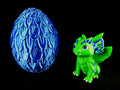 Dragon Nursery Flora baby drago + uovo contenitore, stampa 3d a colori PLA made in Italy