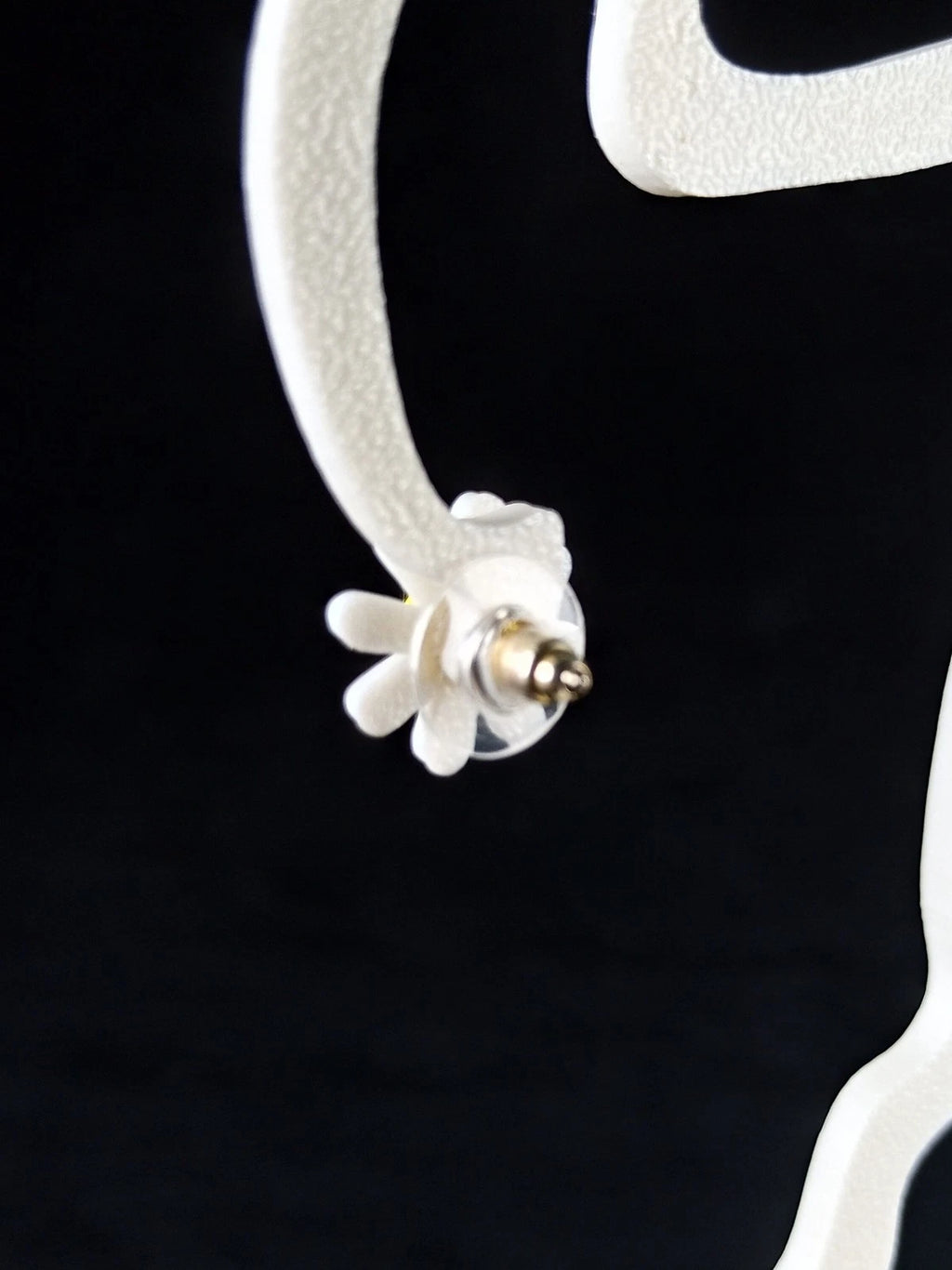 Orecchini a forma di Fiore (4 varianti), chiusura a perno, stampa 3D a colori