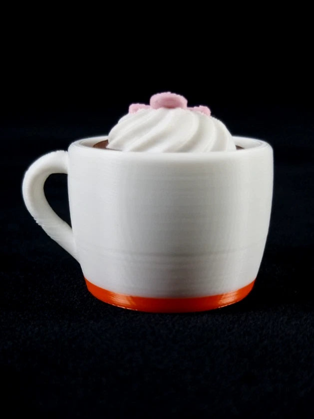 1 Hot Cocoa Mug Clicker Tazzina cliccabil antistress realizzata in stampa 3D