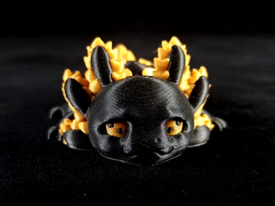 2 Axolotl gioco flessibile articolato Wiggly fidget toy realizzati in stampa 3D