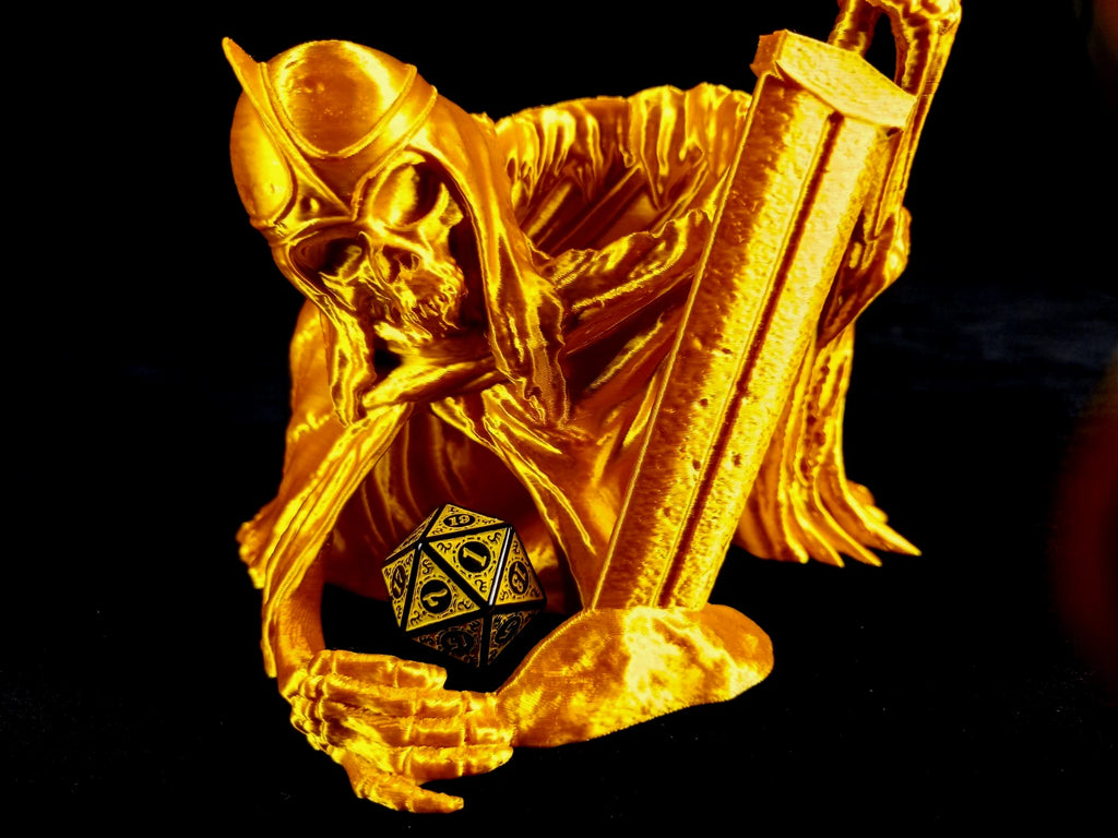 "Roll of Monsters" Rotlord, Dice Tower Torre lanciadadi stampa 3D PLA oro seta
