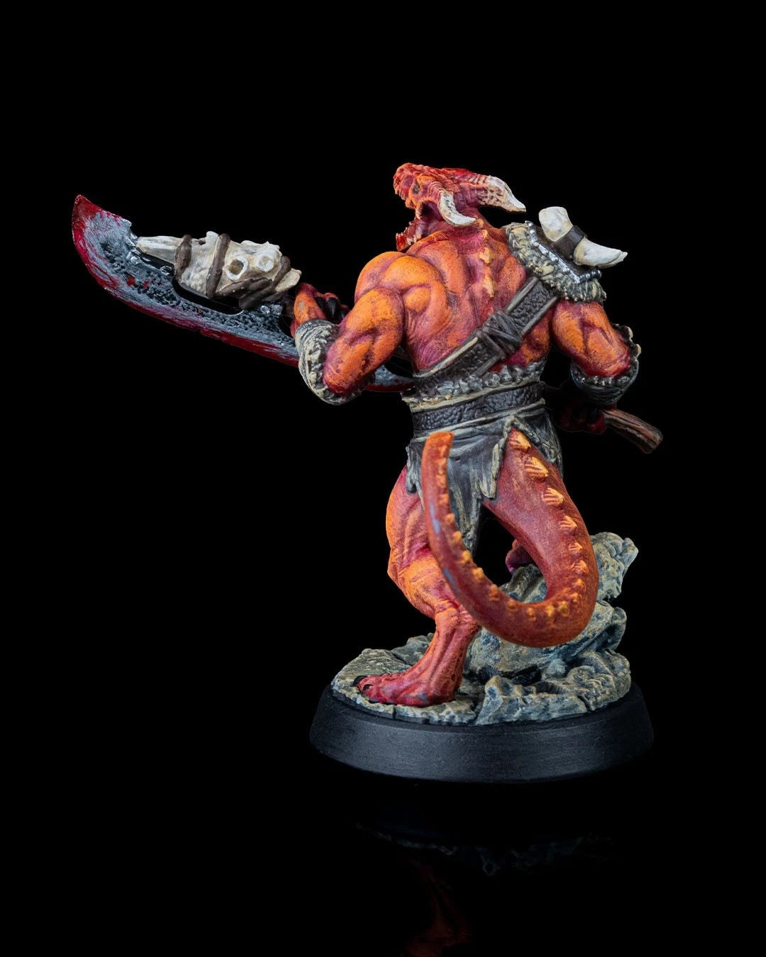 Dragonfolk Warrior Action Figure in resina Kit 75 mm stampa 3D