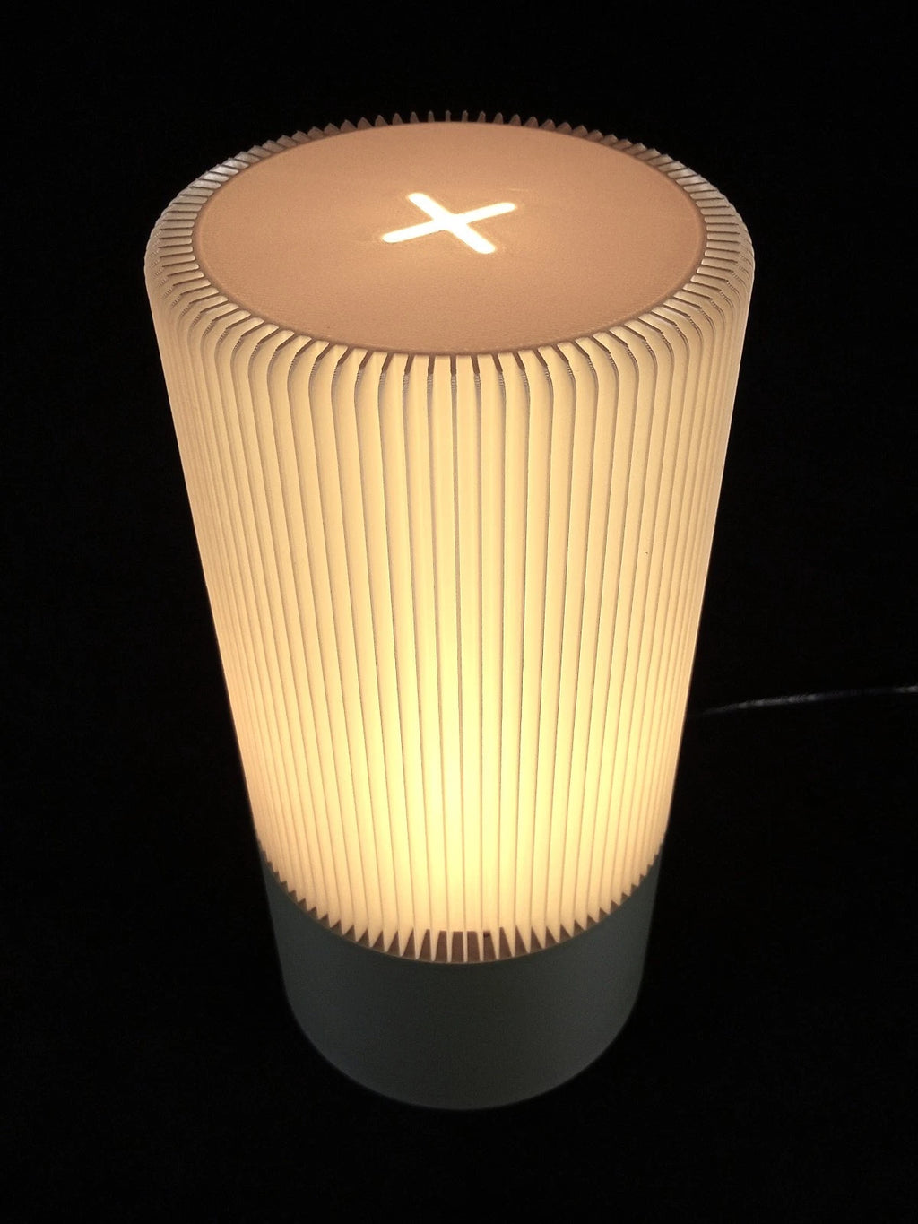"Forma" Lumaline lampada da tavolo minimal colore grigio, stampa 3D PLA - PETG