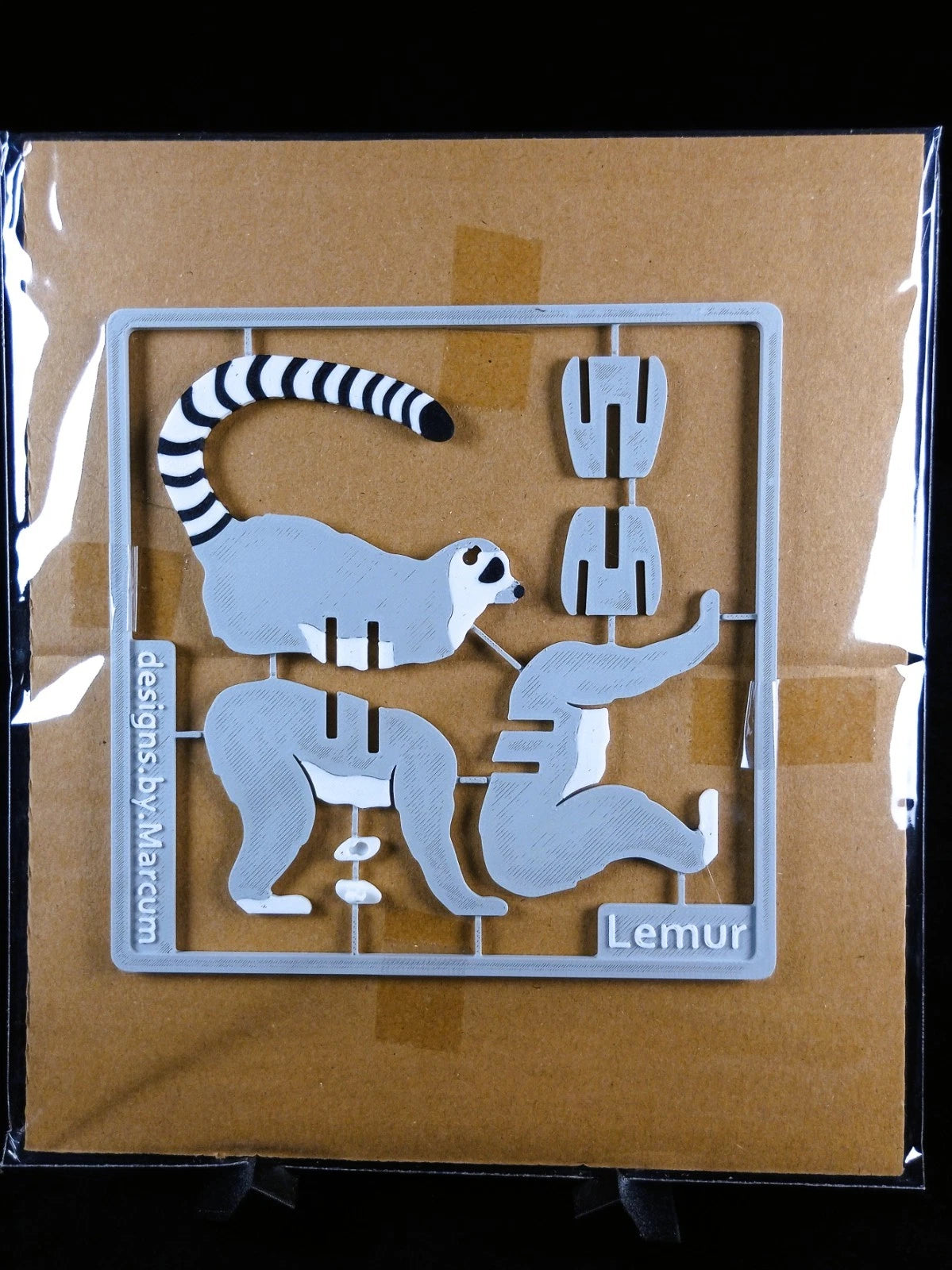 Lemure kit card di montaggio, puzzle 3D a pannelli stampa 3D a colori PLA