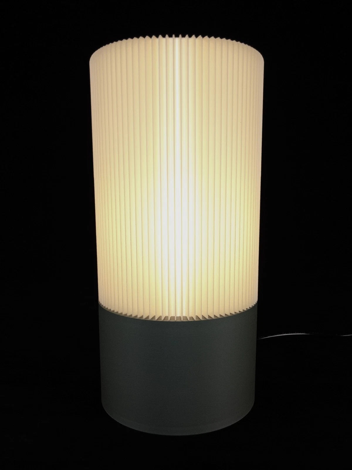 "Forma" Lumaline lampada da tavolo minimal colore grigio, stampa 3D PLA - PETG