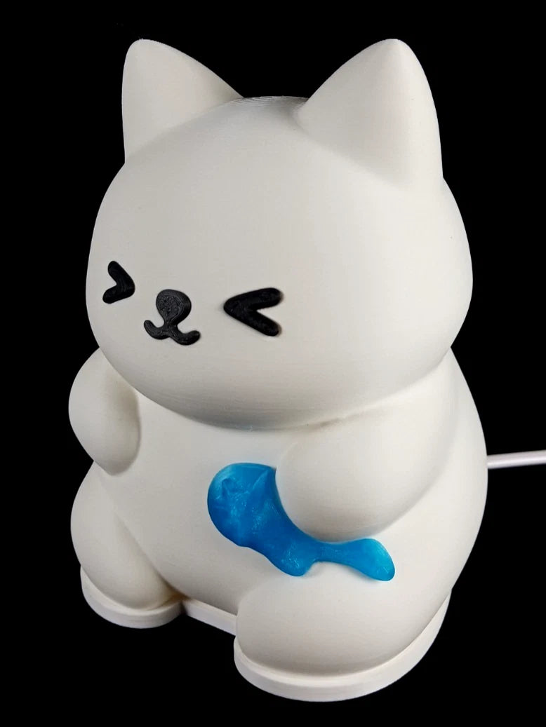 Meow Glow lampada da tavolo a forma di Gatto luminoso bianco luce led G9 220 v
