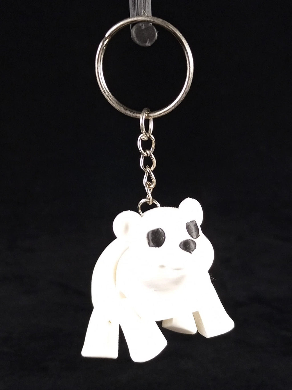 Portachiavi con Orso Polare flessibile articolato realizzato in stampa 3D