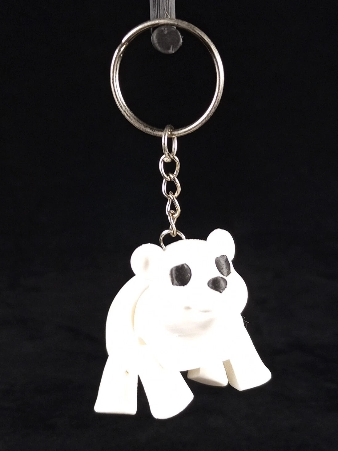 Portachiavi con Orso Polare flessibile articolato realizzato in stampa 3D