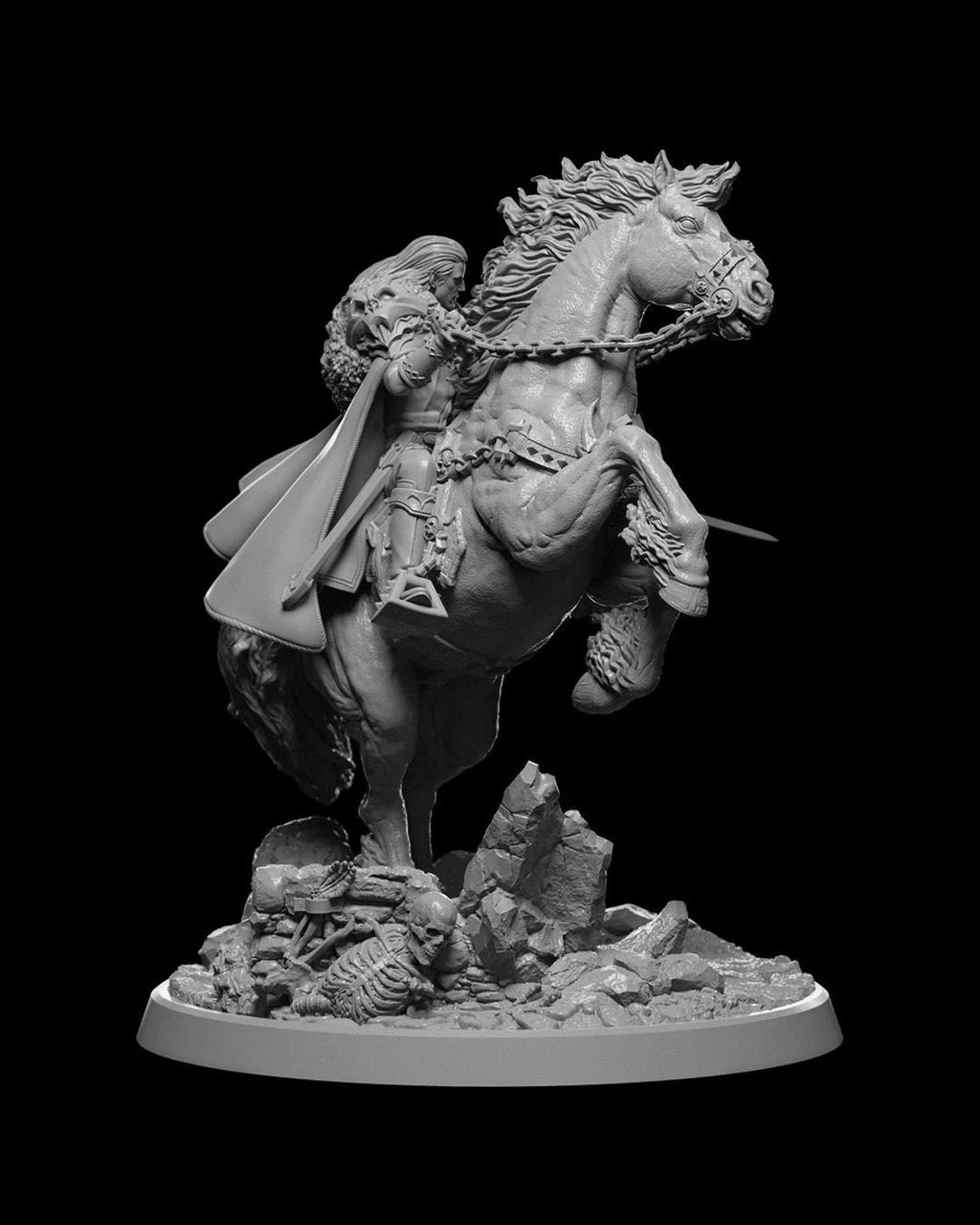 Serie Montblanc Escapade "Vyesant on Nightmare" Action Figure in resina Kit 75 mm stampa 3D