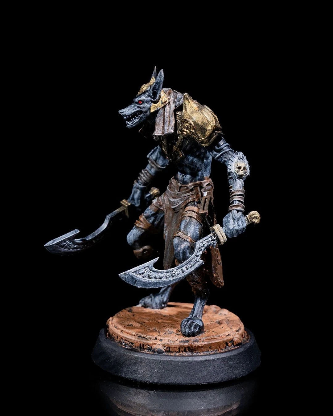 Serie Sands of Time "Jackal Warrior Sword" Action Figure in resina Kit 75 mm stampa 3D resina