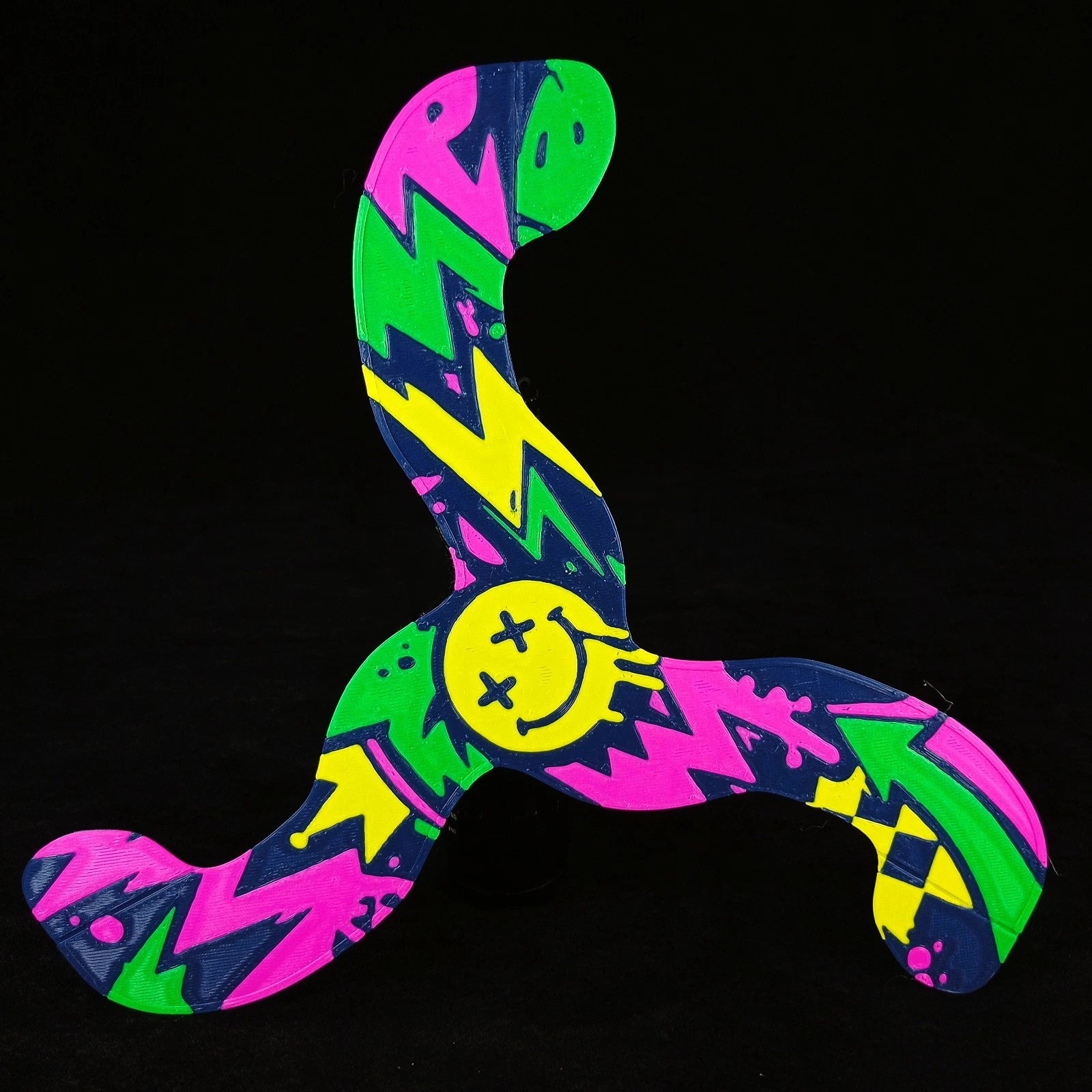 Indoor Boomerang strumento da lancio gioco da interno stampa 3D in PLA colori