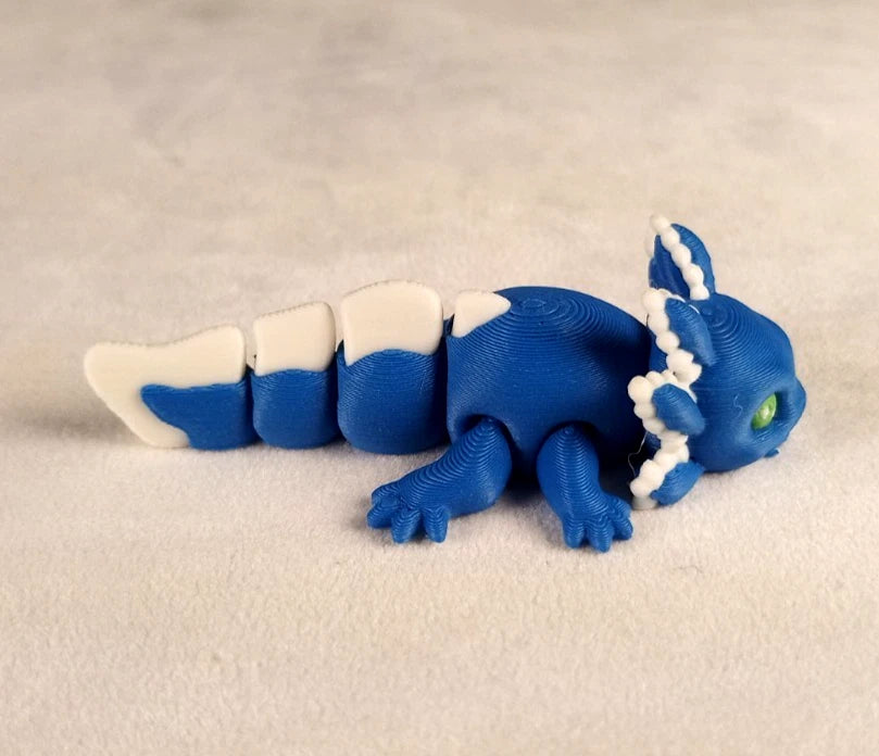 6 Axolotl gioco articolato Wiggly fidget toy realizzati in stampa 3D