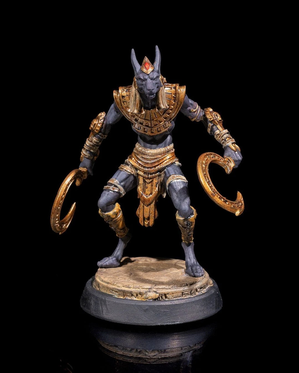 Serie Sands of Time "Jackal Warrior Shyte" Action Figure in resina Kit 75 mm stampa 3D resina