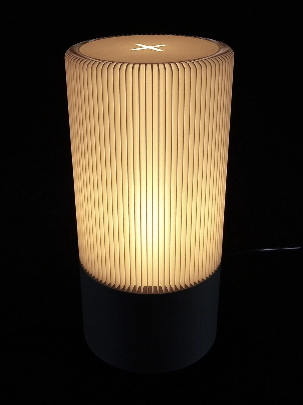 "Forma" Lumaline lampada da tavolo minimal colore grigio, stampa 3D PLA - PETG