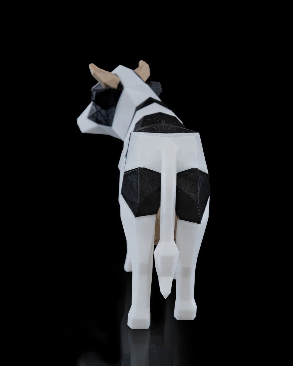 Low Poly Animals, Cow Mucca, puzzle 3D magnetico da montare stampato in 3D