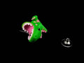 Orecchini a forma di T Rex che morde il lobo, perno in argento o magneti stampa 3D a colori