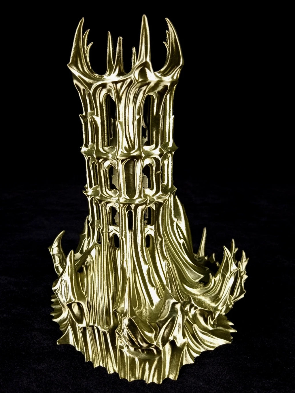 "Obsidian Citadel" , Dice Tower Torre lanciadadi stampa 3D PLA Bronzo seta