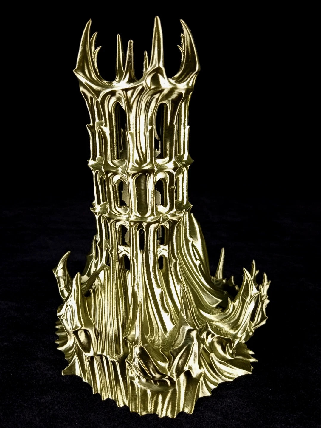 "Obsidian Citadel" , Dice Tower Torre lanciadadi stampa 3D PLA Bronzo seta