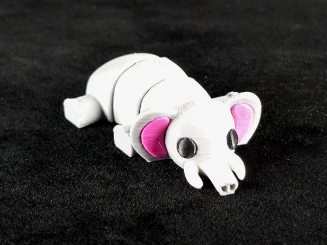 6 piccoli animali selvatici articolati action figure realizzate in stampa 3D