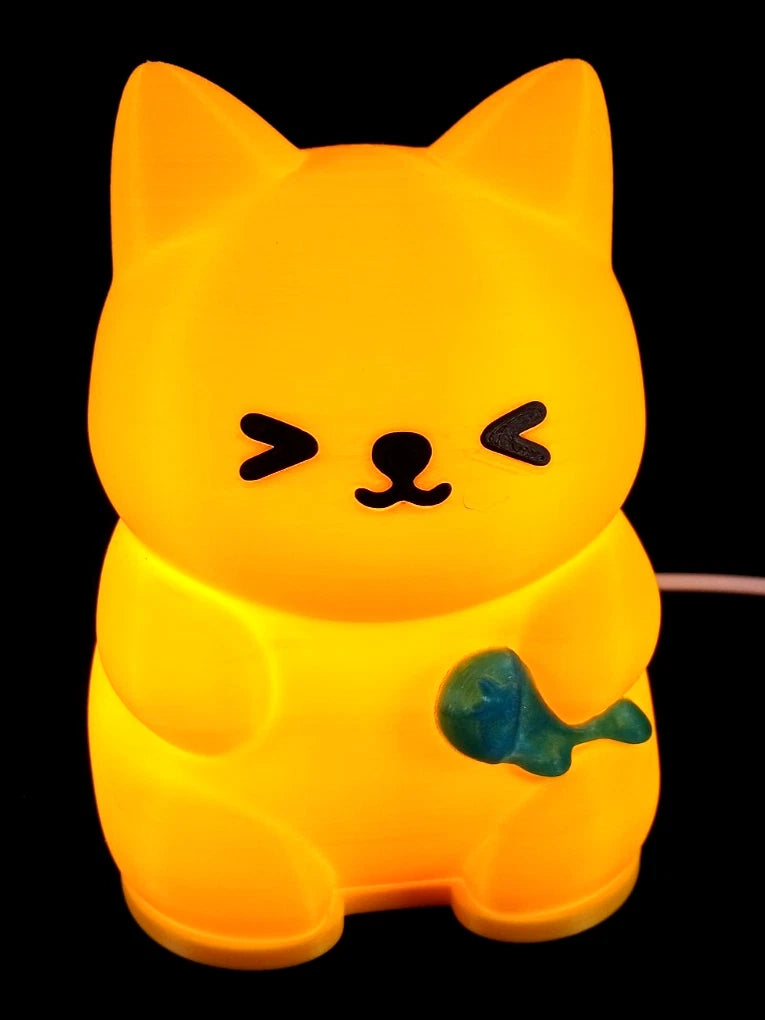 Meow Glow lampada da tavolo a forma di Gatto luminoso giallo luce led G9 220 v