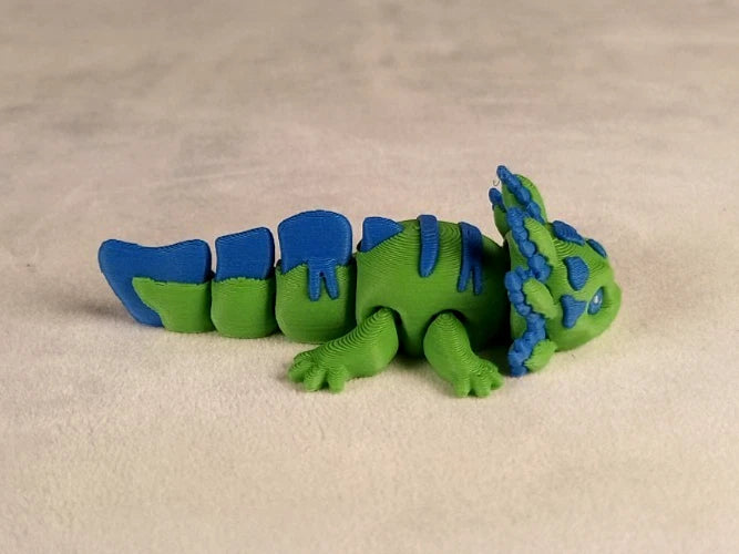 6 Axolotl gioco articolato Wiggly fidget toy realizzati in stampa 3D