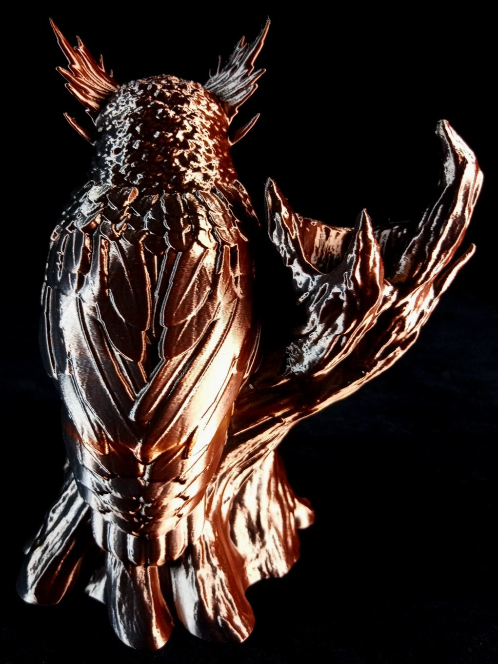 "The Omen Owl" Gufo, Dice Tower Torre lanciadadi stampa 3D PLA seta tricolor