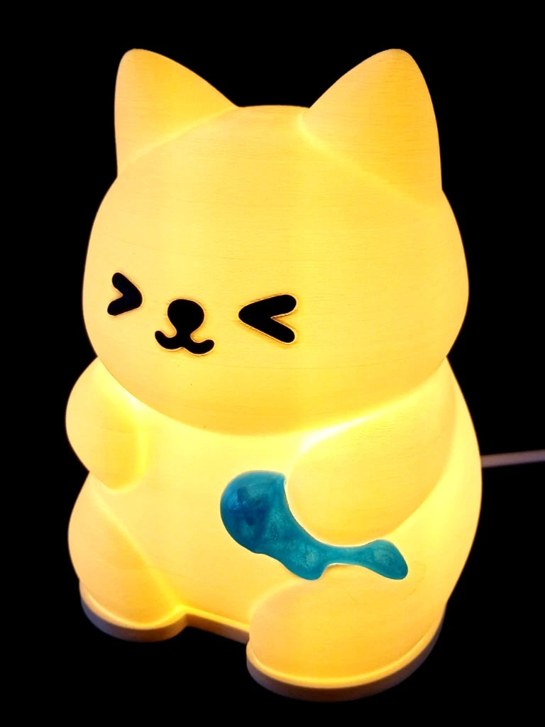 Meow Glow lampada da tavolo a forma di Gatto luminoso bianco luce led G9 220 v