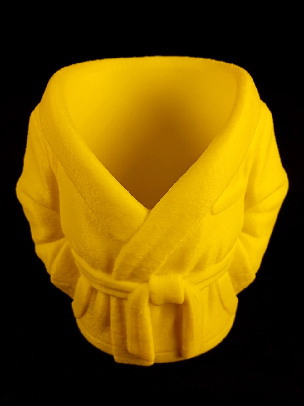 Accappatoio giallo Porta lattine realizzato in PLA con la stampa 3D