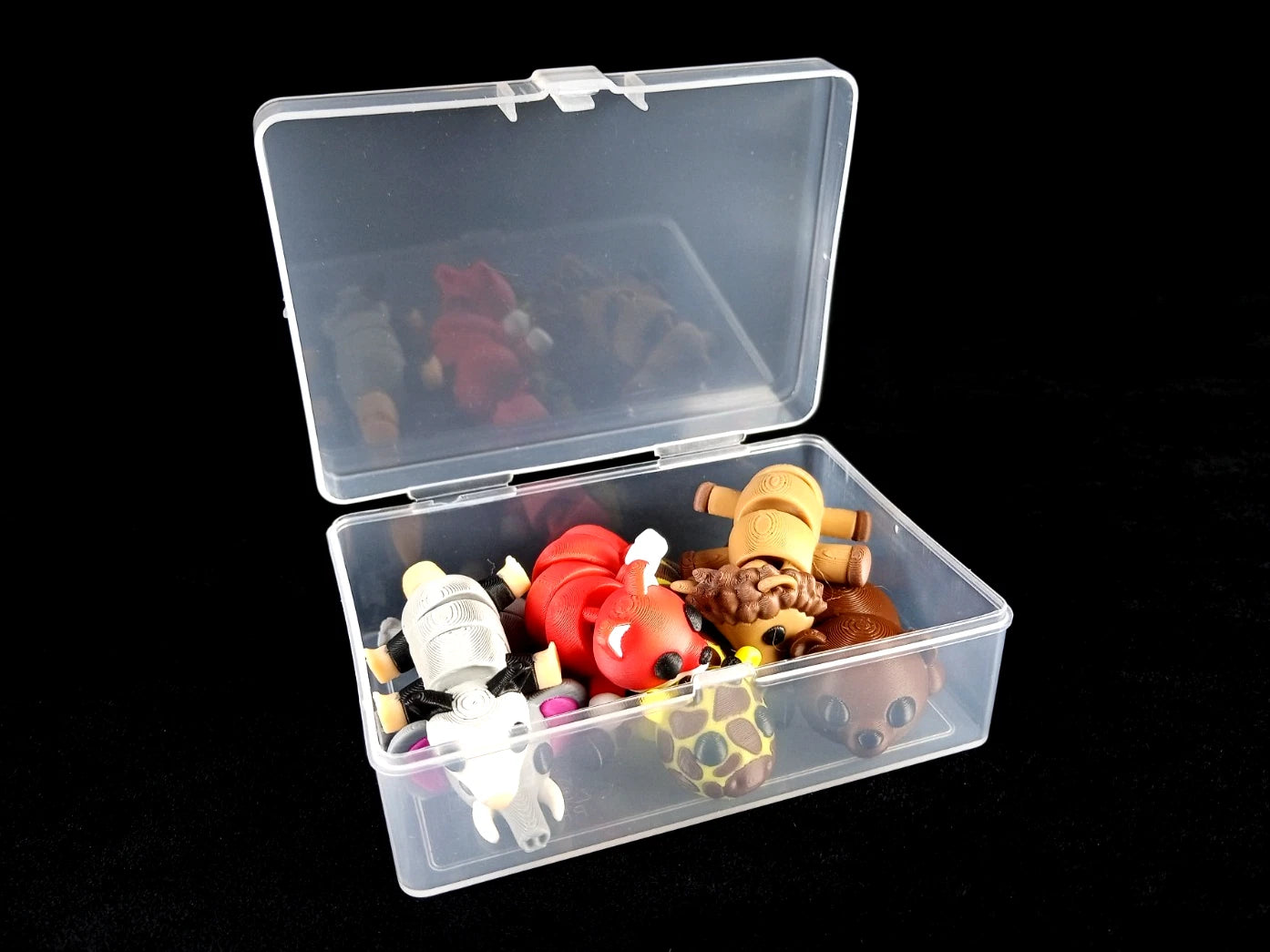6 piccoli animali selvatici articolati action figure realizzate in stampa 3D