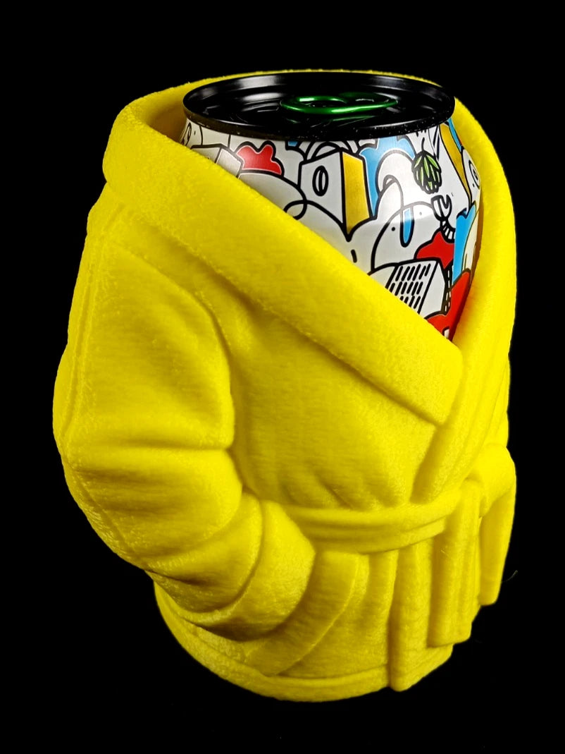 Accappatoio giallo Porta lattine realizzato in PLA con la stampa 3D