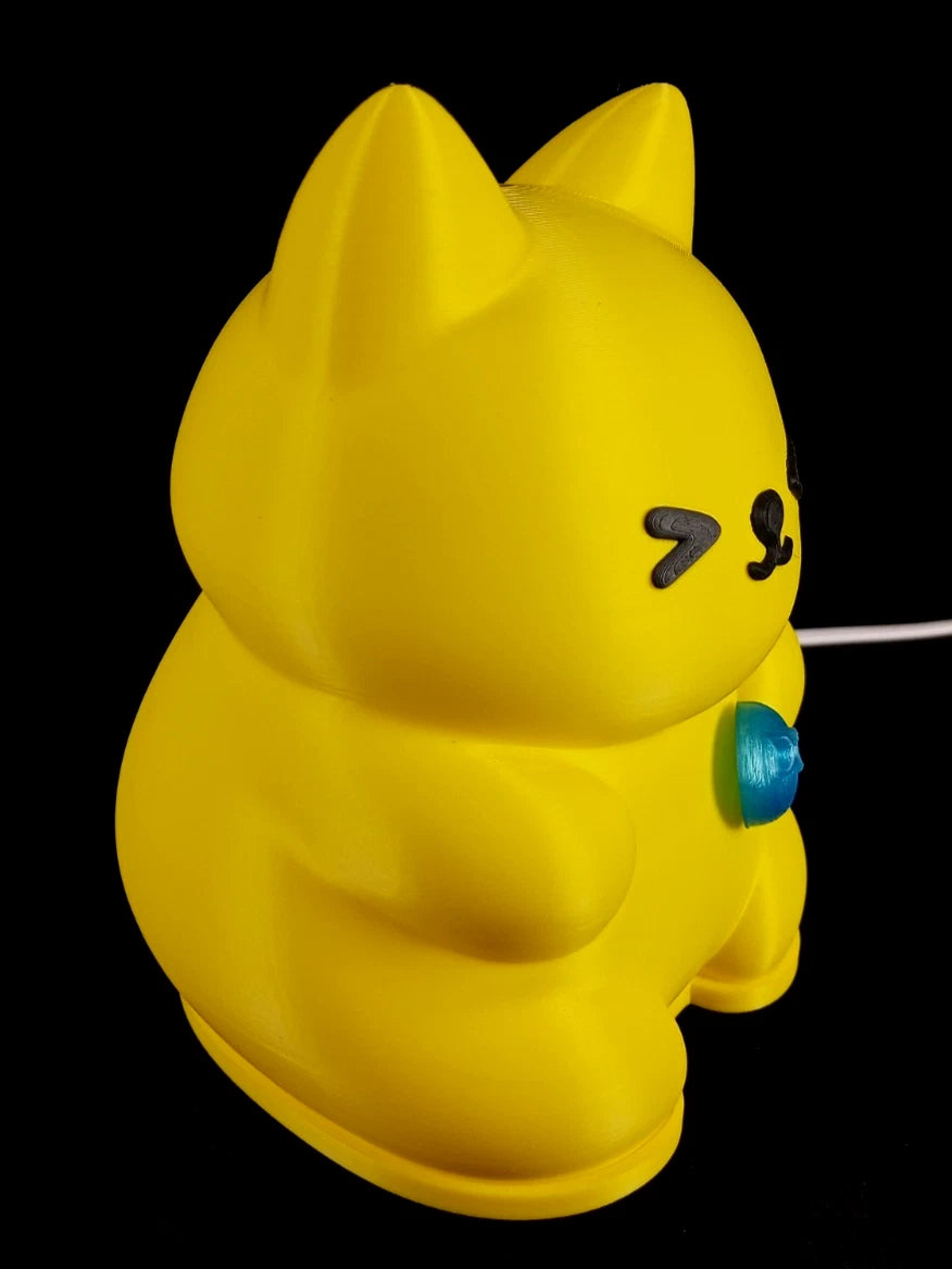 Meow Glow lampada da tavolo a forma di Gatto luminoso giallo luce led G9 220 v