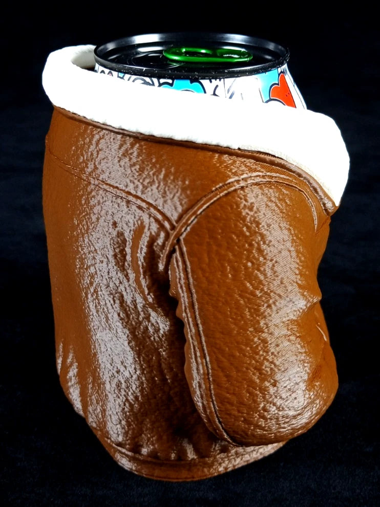 Giacca in Pelle Marrone Porta lattine realizzato in PLA con la stampa 3D