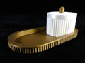 "Forma" Royal Vassoio & Contenitore portaoggetti bronzo bianco seta, stampa 3D