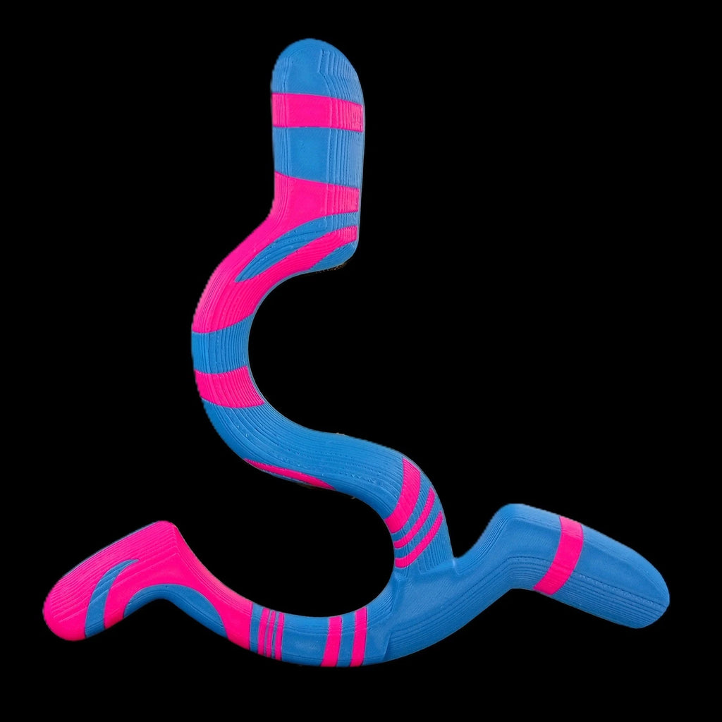 Twisty Boomerang strumento da lancio gioco da esterno stampa 3D in PLA colori