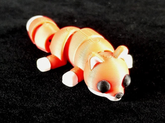 6 piccoli animali selvatici articolati action figure realizzate in stampa 3D