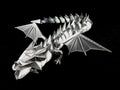 Dragonation "Lord of the Folds" Drago articolato Fidget toy Stampa 3D a colori grigio lunghezza 48 cm