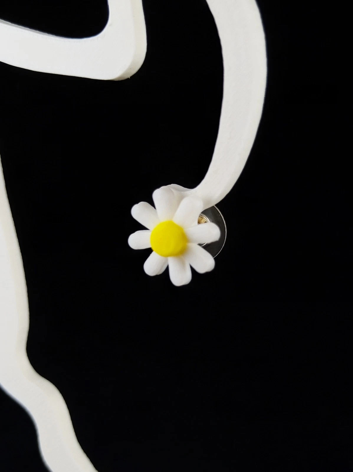 Orecchini a forma di Fiore (4 varianti), chiusura a perno, stampa 3D a colori