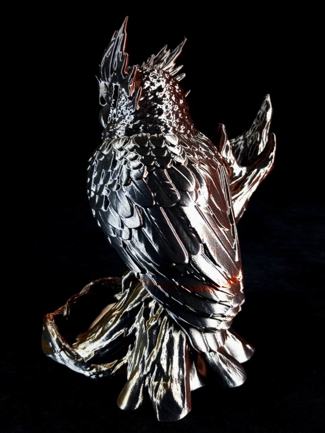 "The Omen Owl" Gufo, Dice Tower Torre lanciadadi stampa 3D PLA seta tricolor