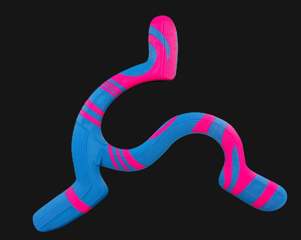 Twisty Boomerang strumento da lancio gioco da esterno stampa 3D in PLA colori