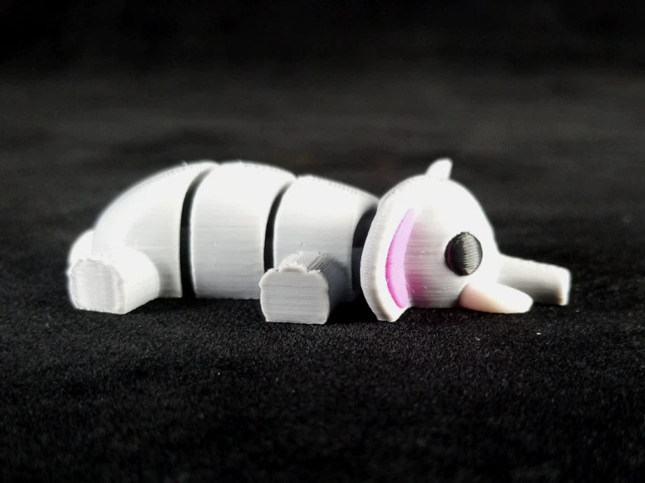 6 piccoli animali selvatici articolati action figure realizzate in stampa 3D