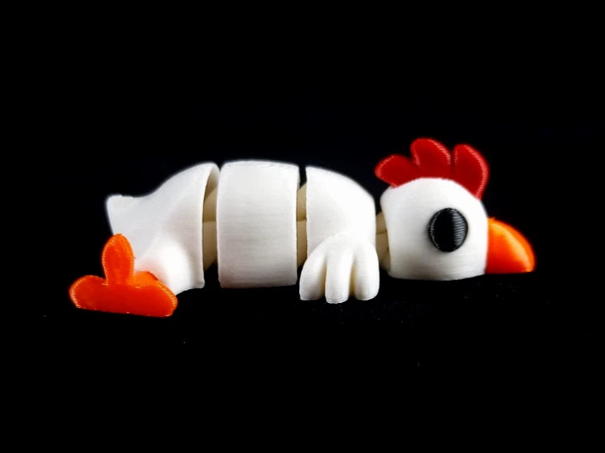 6 piccoli animali domestici articolati action figure realizzate in stampa 3D